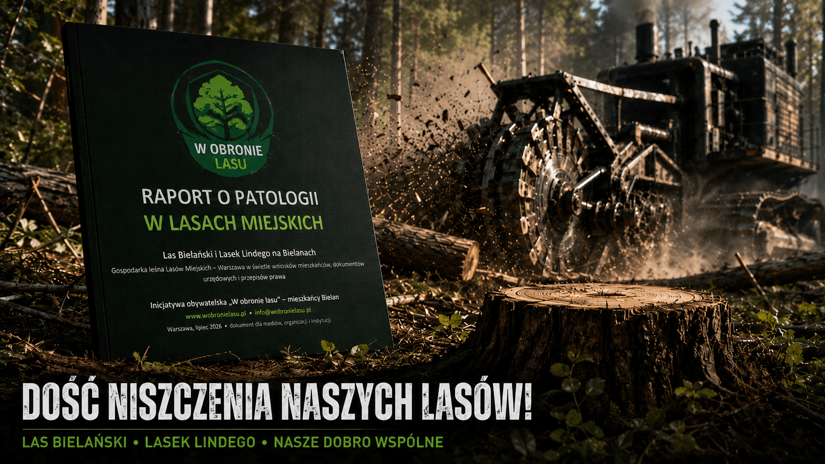 Wiemy co śmierdzi w Lasach Miejskich – skandal z lasem na Bielanach!